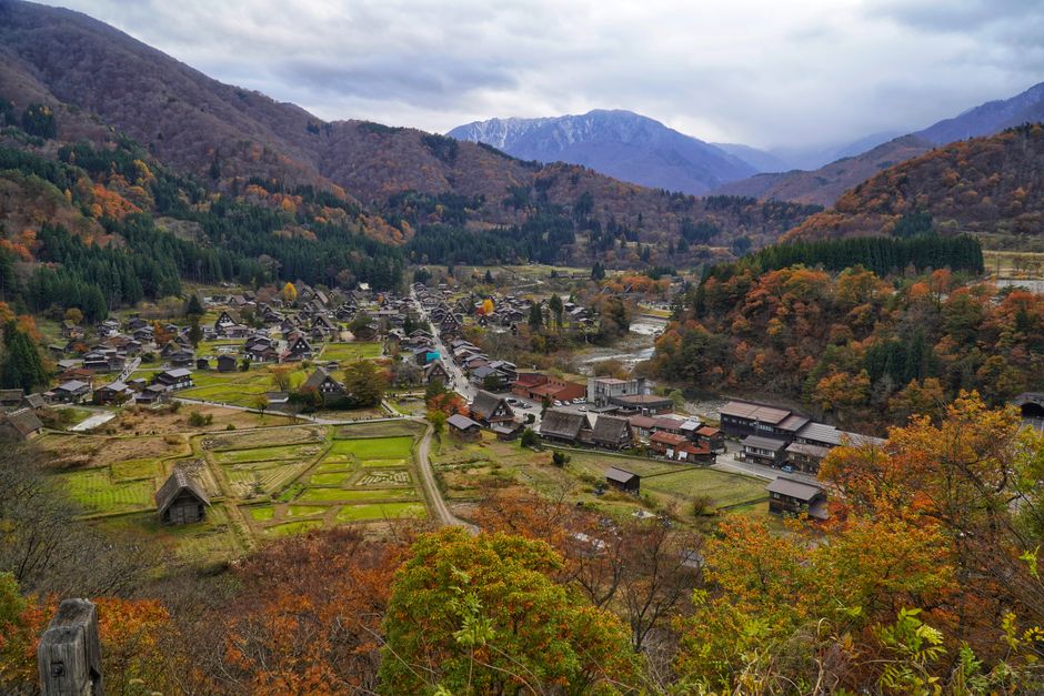 Ogimachi Village Autumn Foliage, Shirakawa-go